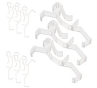 ERINGOGO Replaceable Valance Clips for Blinds 10Pcs Transparent Plastic Blind Clips Retainer Holders Lightweight Window Blind Replacement Parts for Home Office Hotel