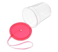 ERINGOGO Reptile Feeding Box Plastic Breeding Container with Lid and Strap Mini Turtle Tank for Pet Reptiles and Insects Random Color