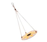 ERINGOGO Reptile Hammock Hanging Bed Woven Cotton Swing for Bearded Dragons Geckos Lizards Pet Sleeping and Playing Accessory Easy to Fix with Hanging Design Beige Base Suitable for Snakes