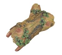 ERINGOGO Reptile Hideout Tree Trunk Cave Resin Ornament for Geckos Snakes and Lizards Natural Aquarium Decoration for Turtle Tanks Easy to Clean Hollow Design Shelter and Climbing Space