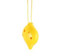 ERINGOGO Resin 6-hole Alto Ocarina in C Key Beginner Student Wind Instrument with Anti-drop Design Yellow Color for Music Learning and Folk Performance Random Color