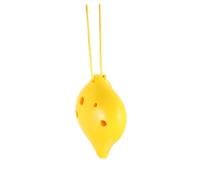 ERINGOGO Resin Alto C Ocarina 6-hole Portable Wind Instrument for Beginners, Yellow Musical Flute Anti-drop Design, Suitable for Music Practice and Random Color
