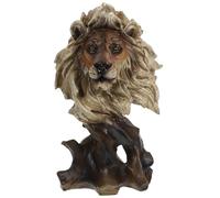 ERINGOGO Resin Lion Decoration Sculpture Head for Office and Library Desk