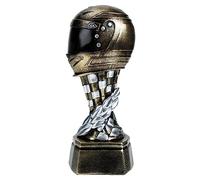 ERINGOGO Resin Motorcycle Race Trophy Decoration Helmet Shaped Award Model Resin Craft for Competition Winners Home Display