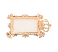 ERINGOGO Resin Nail Art Palette with Marble Effect Crown Agate Makeup Mixing Tray for Manicure Nail Polish Holder and Pigment Mixing Plate and Painting