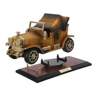 ERINGOGO Retro Model Car Music Box with Base, Vintage Clockwork Melody Box for Desk Decor, Collectible Simulation Toy Vehicle Gift for Car Lovers and Home Celebration Display