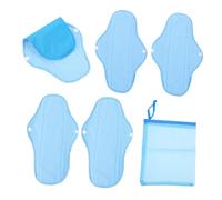 ERINGOGO Reusable Washable Sanitary Pads Set 6pcs Leakproof Pul Waterproof Menstrual Panty Liners Nursing Pads for Postpartum and Period Care