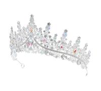 ERINGOGO Rhinestone Tiara Crown for Women Comfortable Secure Fit Bridal Headpiece Shimmering Silver Birthday Party Wedding Accessory for Bride Princess