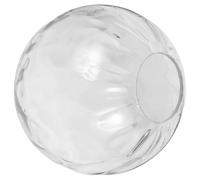 ERINGOGO Ribbed Round Glass Globe Lampshade 150Mm Diameter Water-Ripple Design for Ceiling, Table, and Floor Lamp Fixtures