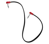 ERINGOGO Right Angle Guitar Patch Cable 50cm Z-Shaped Flat Plug Distortion Pedal Connector for Electric and Bass Effects Pedals, Noise-Reducing Musical Instrument Cord