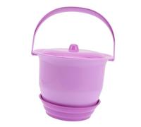 ERINGOGO S Plastic Chamber Pot with Lid Portable Night Urine Pot for Unisex Spittoon Urinal Bedpan Seat Sturdy and Easy to Clean Toilet for Home and Travel Random Color