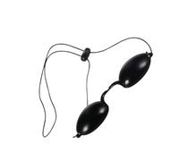 ERINGOGO Safety Eye Patch Protective Mask UV Light Eye Protection Ergonomic Design for Cosmetic Procedures LED Treatment Teeth Black