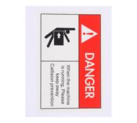 ERINGOGO Safety Sticker Stay Away from Machine Operating Adhesive Warning Label for Workplace Maintenance Notice