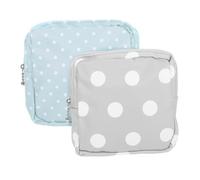 ERINGOGO Sanitary Napkin Pouch Pad Pouch 2Pcs 6.3"X5.9" Portable Reusable Oxford Cloth Storage Bag for Women Teen Girls Outdoor Indoor Use