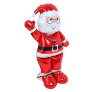 ERINGOGO Santa Balloon Red Inflatable Christmas Outdoor Decorations Interior Giant Foil Sweet Large Dad Chrome Hello Clause Decorate Eve Name Stand Party Aluminum Film