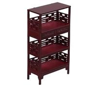 ERINGOGO Scale Dollhouse Furniture Storage Rack for Living DIY Model Decoration Realistic Tiny Display Shelf for Miniature Bedroom and Architectural Scenes