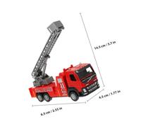 ERINGOGO Scale Metal Alloy Pull Back Friction Plaything Educational Model for Boys and Red