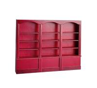 ERINGOGO Scale Miniature Bookcase for Dollhouse Eco Friendly Mini House Furniture Model Portable Sideboard Cabinet Decoration Collectors Random Color