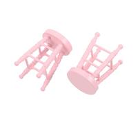 ERINGOGO Scale Wooden Dollhouse Miniature Round Stool High Leg Small Chair for Micro Scene Setup Portable and Realistic Craft Accessories for Collectors and Enthusiasts