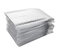 ERINGOGO self Seal Bubble mailers 100pcs Silver PE Bubble Lined Construction Extra Protection Tamper-evident Seal for Shipping Jewelry and Electronic Products