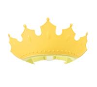 ERINGOGO Shampoo Made of Soft TPE and Pp Adjustable Crown Shape Waterproof Kids Hat in Yellow Cap with Secure and Comfortable Fit Bath for Baby and Children Bathing