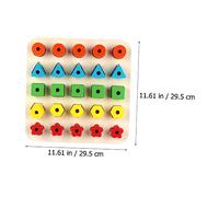 ERINGOGO Shape Matching for Colorful Montessori Educational Puzzle Safe Non Toxic Material Smooth Edges for Learning and Parent Interaction