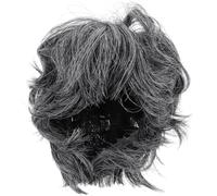 ERINGOGO Short Hair Men Wig Grandpa Old Man Wig for Stage Performance Photo Prop