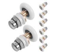 ERINGOGO Shower Door Rollers 25mm Suitable for 4mm-6mm Thick Glass 8pcs with Universal Compatibility and Smooth Operation and 10mm-12mm Door Hole Diameter