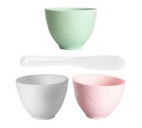 ERINGOGO Silicone Face Mask Mixing Bowl with Large Stick Multi-color Mud Mask Bowls for DIY Facial Skincare Flexible Plastic Beauty Salon Tool for Smooth Application and Easy Cleaning