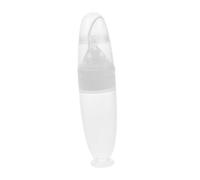 ERINGOGO Silicone Food Dispensing Spoon with Base for Drinking Water and Porridge Feeding Easy to Clean Feeder for Boy Girl Seniors Disabled Adults Pregnant Women Maternity and Convalescent
