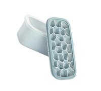 ERINGOGO Silicone Ice Cube Tray with Lid Nordic Blue Soft-Bottom Mold for DIY Ice Popsicles Jelly Food Reusable Food-Grade Freezer Tray