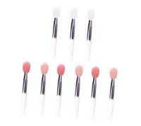 ERINGOGO Silicone Lip Brush Set 9pcs Professional Lipstick Applicator and Lip Mask Brush for Women Makeup Application Translucent Red, Flesh Tone, and Half- Heads