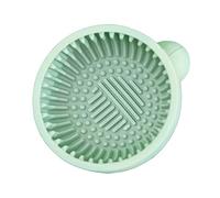 ERINGOGO Silicone Makeup Brush Cleaning Bowl with Textured Surface Reusable Beauty Tool Cleaner for Gentle Brush Washing Compact Handheld Design Random Color Random Color