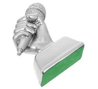 ERINGOGO Silver Resin Music Trophy for Party Favor Creative Competition Award Decoration Small Craft Gift to Encourage Effort and Celebrate Achievement