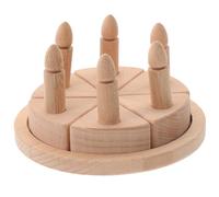 ERINGOGO Simulation Cake Cutting for Safe Smooth Birthday Cake Decoration Educational Kitchen Pretend Playset for Hands Imaginative Development and Hand Eye Coordination Compact Dollhouse