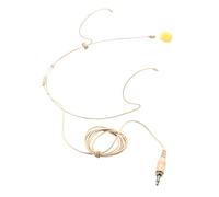 ERINGOGO Single Earhook Wired Headset with Omnidirectional Condenser Microphone, Beige 3.5mm Connector Sound Headphones for Presentations, Performances, Public Speaking