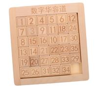 ERINGOGO Slide Puzzle Wooden Blocks Educational Brain Teaser Logic Game for Number Cognition Intelligence Development Portable Sliding Puzzle for Boys