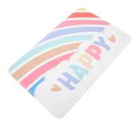 ERINGOGO Slow Rebound Non-slip Bathroom Floor Mat 40x60cm, Quick-drying Absorbent Rainbow Bath Rug, Anti-skid Carpet for Home and Entrance