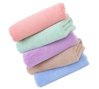 ERINGOGO Small Animal Bedding Cushions 5 Pieces 12X12 Inch Flannel Soft Blankets Quick-Drying Hamster Bath Towels for Gerbils and Dwarf Hamsters
