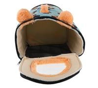 ERINGOGO Small Animal Warm Bed Hideout for Hamsters Rats Mice Washable Fabric Nest Cozy Shelter for Year Rest and Play Xs Pattern Suitable for Small Pets
