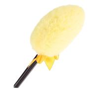 ERINGOGO Small Fluffy Powder Puff with Handle - Soft Makeup Puff for Loose and Dry Powder, Household Body and Boys and Girls’ Use, Velvet Texture, Pack in Gold Color