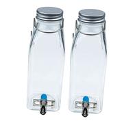 ERINGOGO Small Pet Bunny Water Bottle Dispenser Glass Hanging Water Feeder for Rabbits and Small Animals Quiet Drinking
