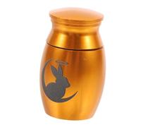 ERINGOGO Small Rabbit Cremation Urn for Pet Ashes with Secure Lid Keepsake for Dogs and Cats Elegant Memorial Holder for Rabbit Ashes Multiple