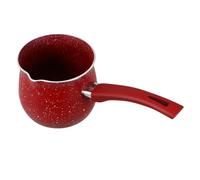 ERINGOGO Small Stainless Steel Milk Warmer Pot with Plastic Handle Multifunctional Turkish Coffee and Tea Maker for Boiling Milk Melting Butter Compact Cooking Pan for Home and Office Use