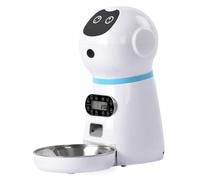 ERINGOGO Smart Pet Feeder Automatic Dog Feeder Timer with 3.5L Stainless Steel Bowl and ABS Housing for Home Use App-Controlled Portion Dispenser with Voice Recording Safety Lock