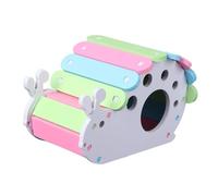 ERINGOGO Snail-shaped PVC Hamster House DIY Small Pet Sleeping Nest Hideout for Hamsters Mice Hedgehogs Fun Play Spot and Resting Hut