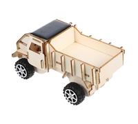 ERINGOGO Solar Powered Wooden Car Model Kit Diy Assembly Toy for Boy Girl Educational Science Project Lightweight Solar Car Learning Aid Safe and Fun for All Ages