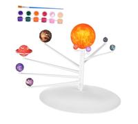 ERINGOGO Solar System Model Kit with Painted Planets Abs Craft Orbit Astronomy Learning for Science Projects Family Activity Decoration