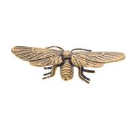 ERINGOGO Solid Brass Dragonfly Ornament Compact Sculpture for Home Office Desktop Decoration Vintage Style Art Figurine for Garden Ornaments and Party Decor