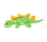 ERINGOGO Squeaky Dinosaur Dog Green Plush Chew for Puppies Teeth Play Indoor Outdoor
